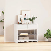 Tavolo consolle Drammen Bianco 89,5 x 37 x 73 cm Pino massello 42003047