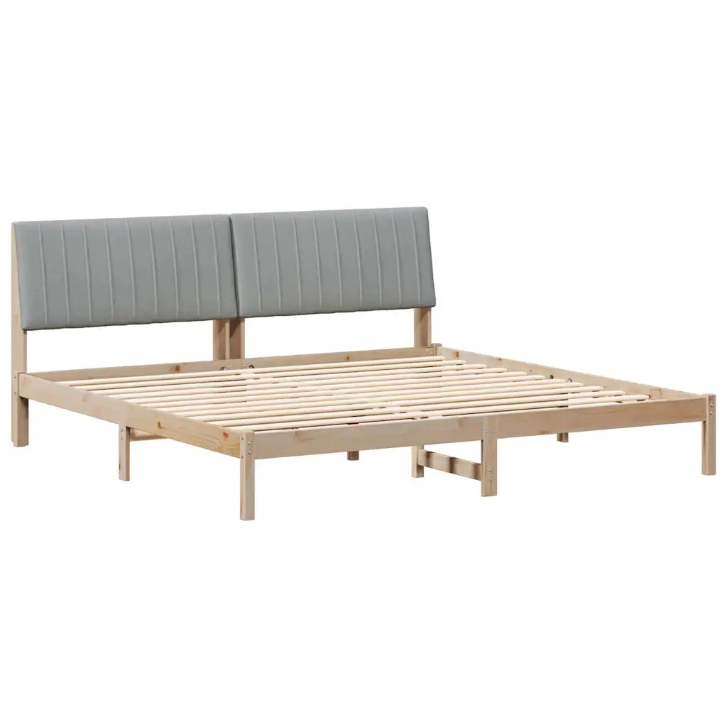 Letto matrimoniale | Letto per adulti | Struttura del letto Marrone 200 x 200 cm Pino massello