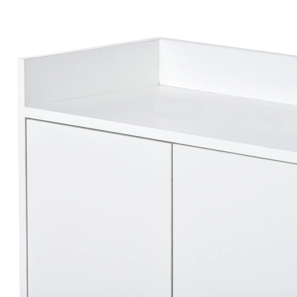 Credenza 4 Ante senza Maniglie ¨C MINIMAL ¨C Bianco, Stile Moderno