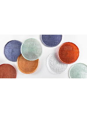 Piatto pizza trasparente vetro