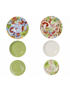 Servizio tavola 18pz. Pomo porcellana