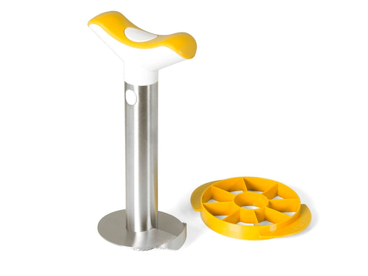 Taglia/affetta ananas tomorrow's kitchen in acciaio inox con manico e tagliafette in plastica cm 10