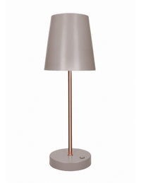 Lampada led Touch Altair Tortora/rose gold metal