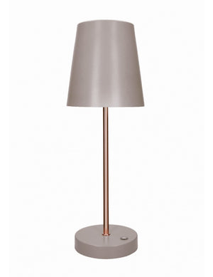 Lampada led Touch Altair Tortora/rose gold metal