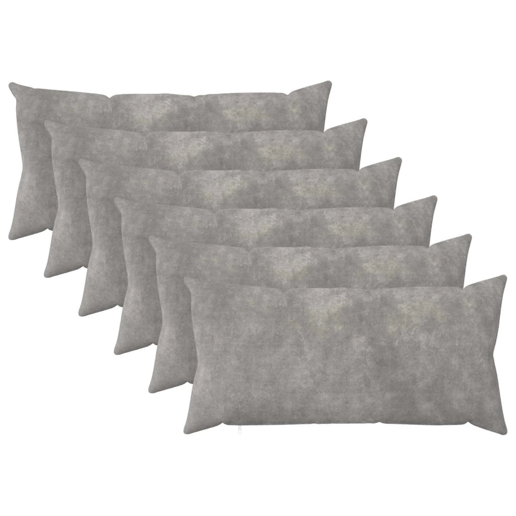 Federa 6 pcs HEERLEN Grigio Chiaro 40 x 80 cm 910004