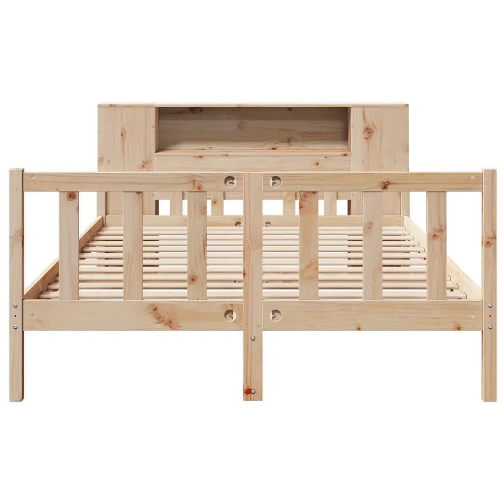 Letto Libreria senza Materasso 160x200 cm in Legno di Pino 3322090