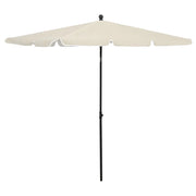 Ombrellone da giardino con palo 210 x 140 cm sabbia 02_0008328