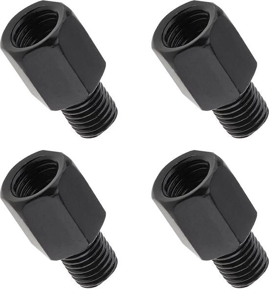 Adattatore specchiera per motocicletta - 4 pezzi, convertito da M10 LH a M10 RH - accessori motocicletta con maniglia viti a guscio.