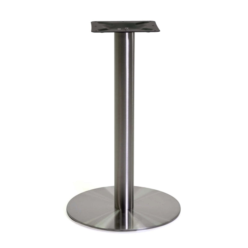 Base tavolo acciaio Gordon colore inox tondo cm ø45h72