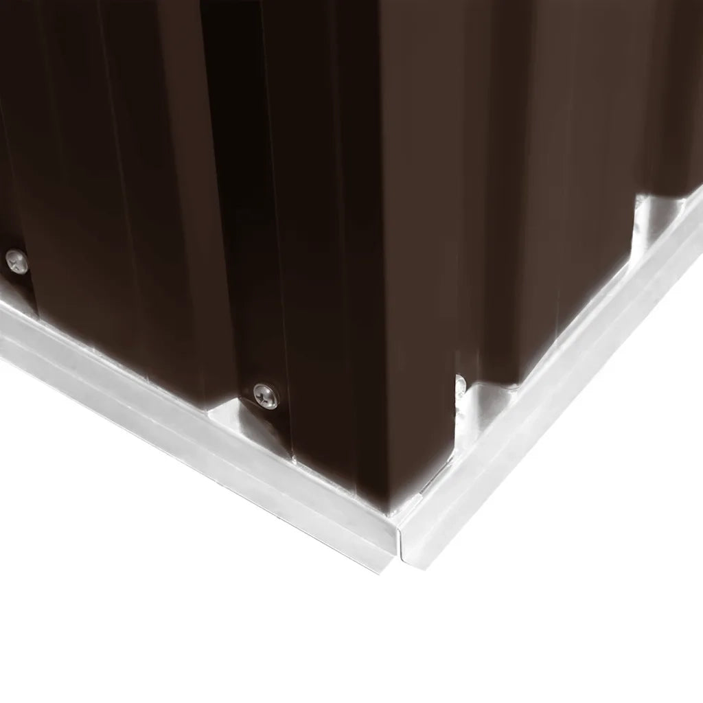 Capanno Attrezzi da Giardino Marrone 257x205x178 cm in Acciaio CFW8342606