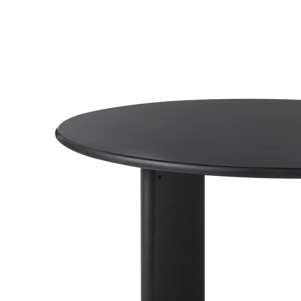 Tavolo da pranzo con struttura in MDF nero ø 120 cm Rotondo Moderno