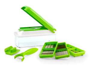 Affetta tutto slicer set pro 13 pezzi in plastica con contenitore
