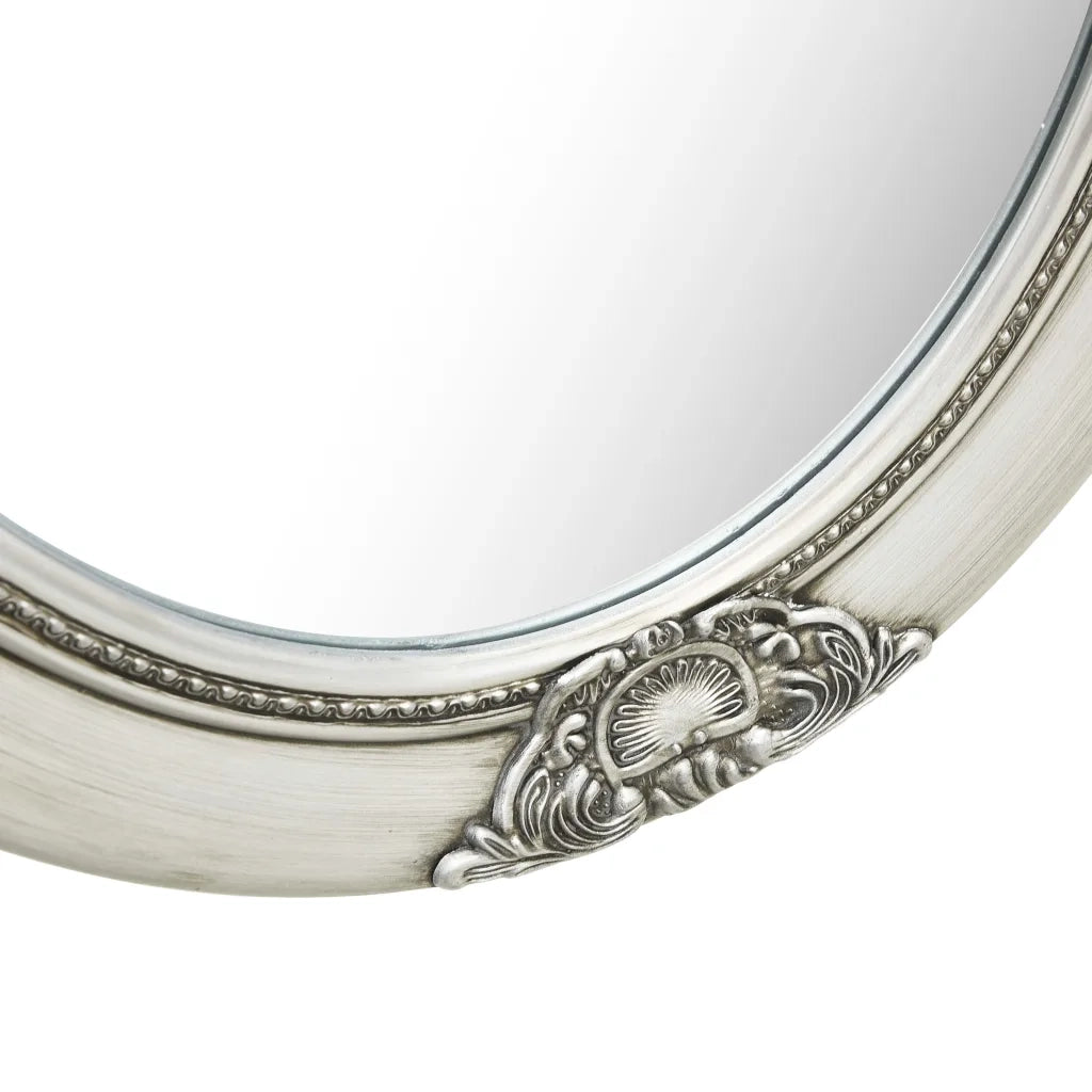 Specchio da Parete Stile Barocco 50x60 cm Argento 320350