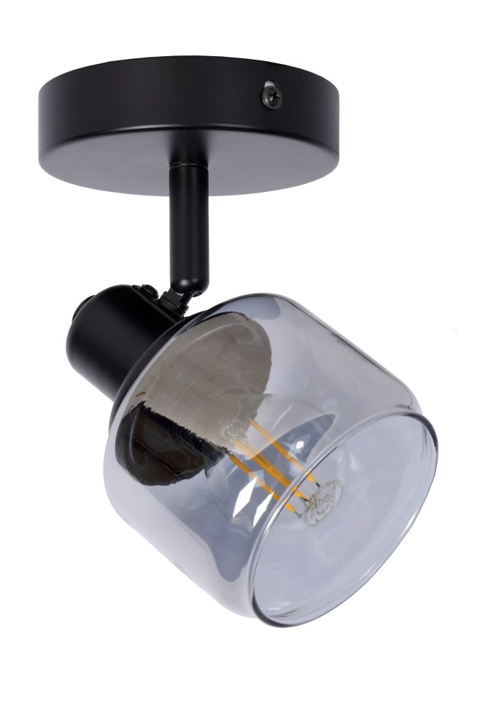 Lampada parete/soffitto nera BJORN 1xE14 40W Lucide