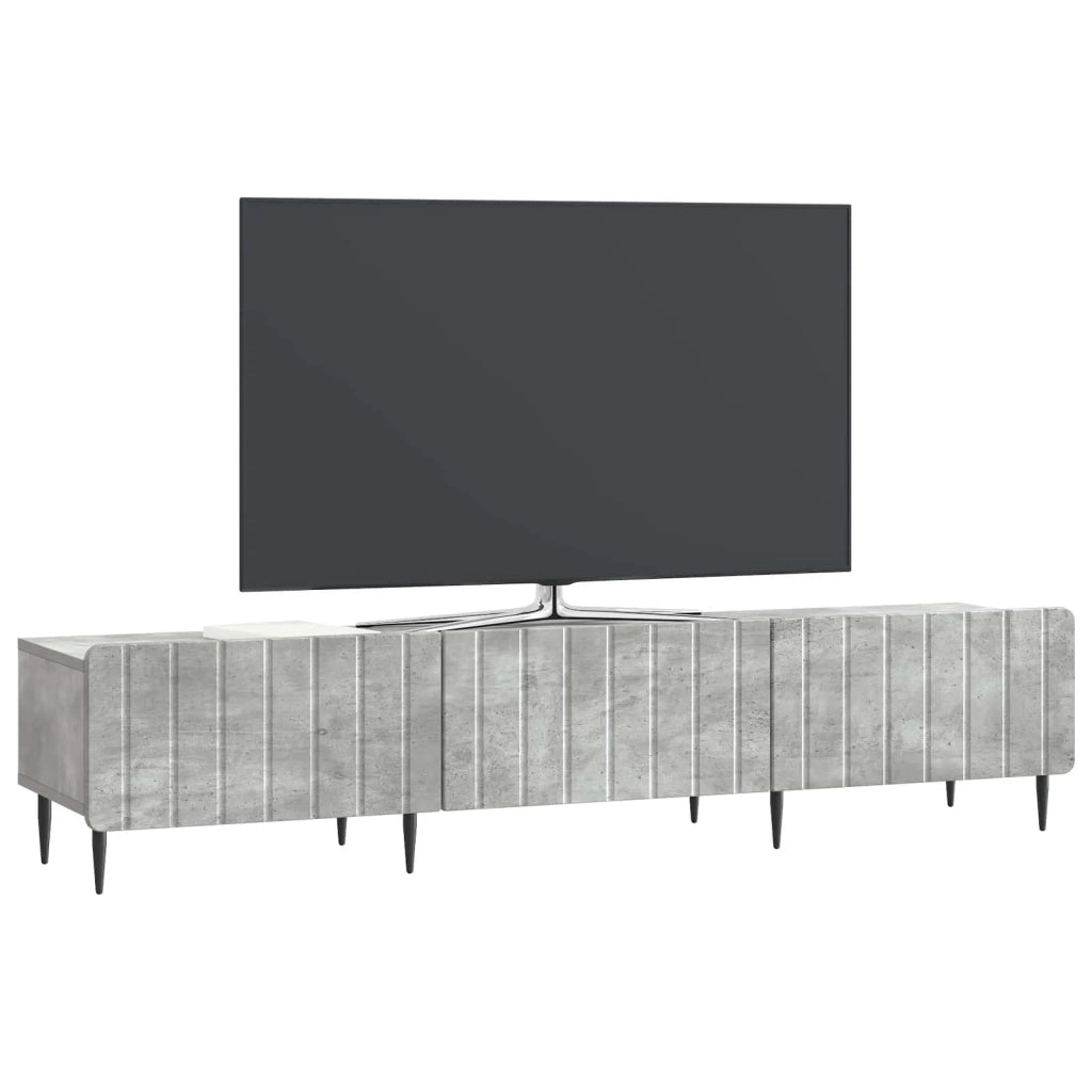 Mobile TV con cassetto-Credenza per TV Grigio Cemento 147 x 34,5 x 32 cm