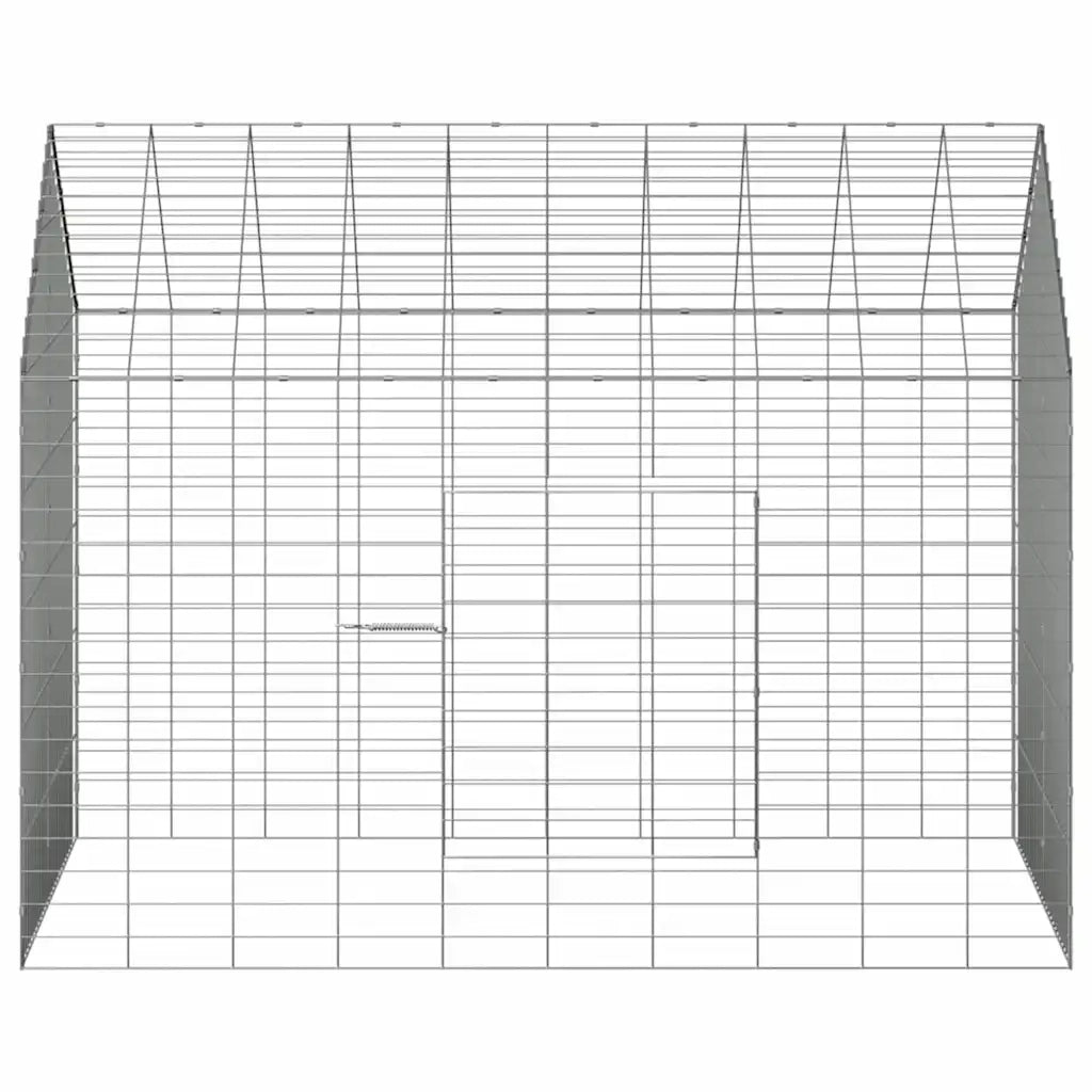Gabbia per Conigli Argento 100 x 78 x 78 cm Acciaio zincato 42019232
