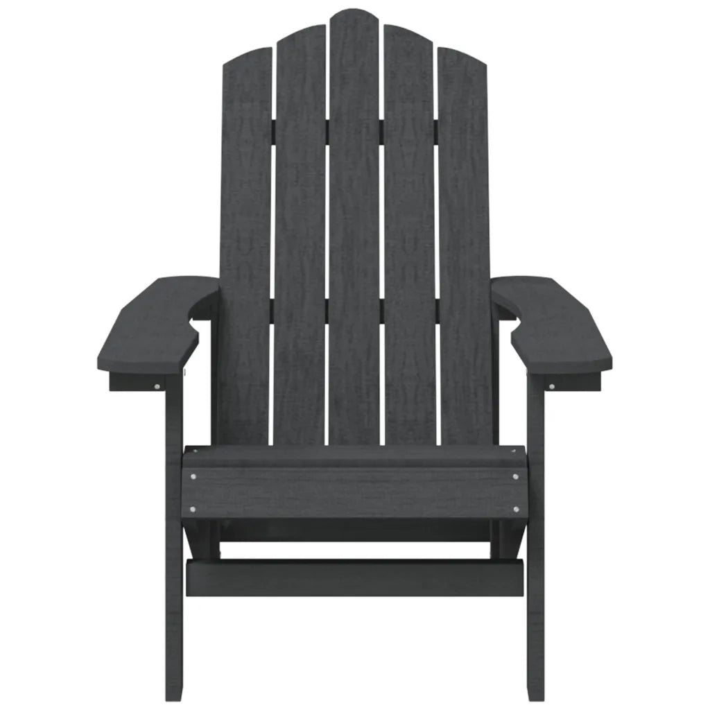 Sedia da Giardino Adirondack Antracite HDPE cod mxl 22966
