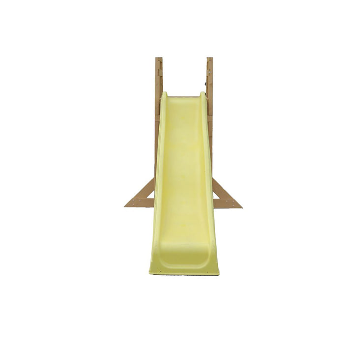 Scivolo da Giardino 262x60x183cm Certificato Fsc in Legno Giallo