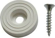 SOTTOSEDIA CON VITE BIANCO 28 MM CONF 8 PZ- PLASTIMETAL- 25,0 confezione