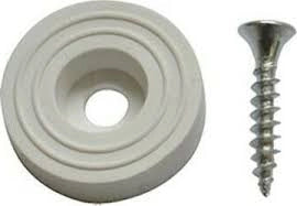 SOTTOSEDIA CON VITE BIANCO 28 MM CONF 8 PZ- PLASTIMETAL- 25,0 confezione