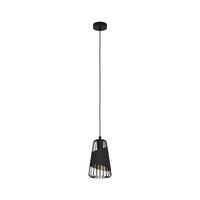 Lampadario Industrial Austell Piccolo 1 Luce Acciaio Nero