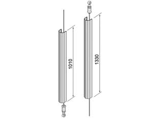 ASTE PER MANIGLIONI ANTIPANICO ALPHA 07A630C0- - (07A630C0) - 1 coppia CISA
