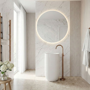 Rubinetto Da Lavabo Rea Lungo Brush Copper