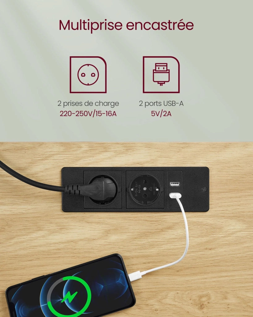 Scrivania regolabile elettricamente in altezza scrivania sit-stand superficie 60 x 120 cm regolabile in continuo 4 funzioni di memoria dell'altezza marrone rustico e nero 12_0004592