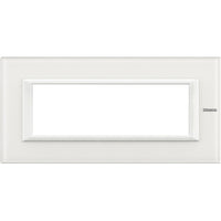 Bticino Axolute - Placca 6P Vetro Bianco HA4806VBB