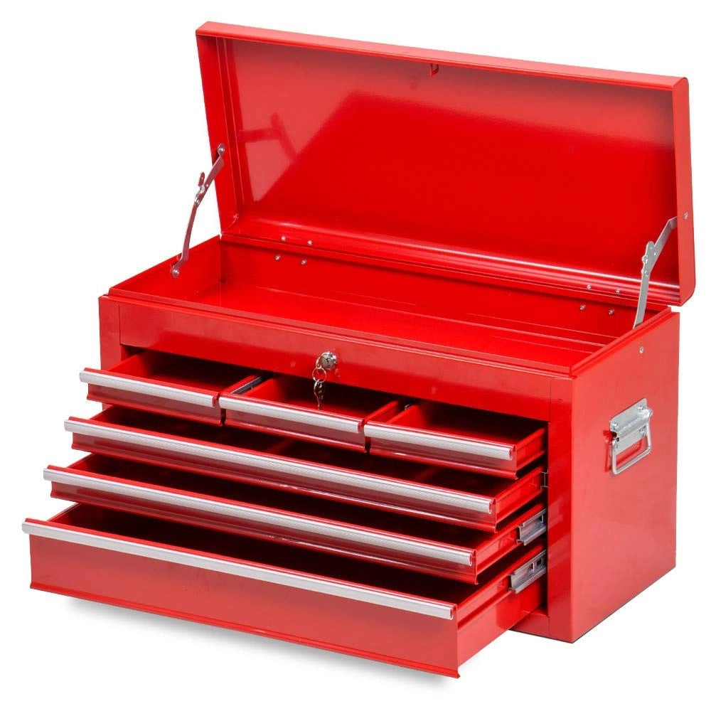 Trade Shop - Carrello Porta Attrezzi Cassettiera Portautensili Cassetti Da Officina Bauletto -