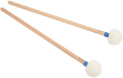 Mazzaposti per Tamburi Leggeri - 2 Pezzi - Manico di Quercia - Testa in Vilten - Alta Compatibilità - Portatile - Bastoncini per Tamburi