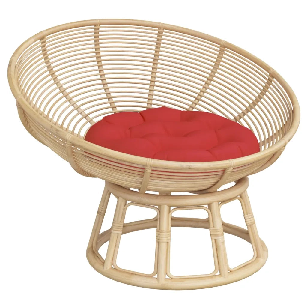 vidaXL Cuscino Rotondo Rosso Ø 60x11 cm in Tessuto Oxford