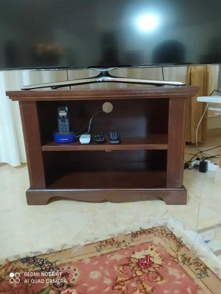 Porta tv legno arte povera colore noce scuro 75x40x51 (397) - Mobili 2G