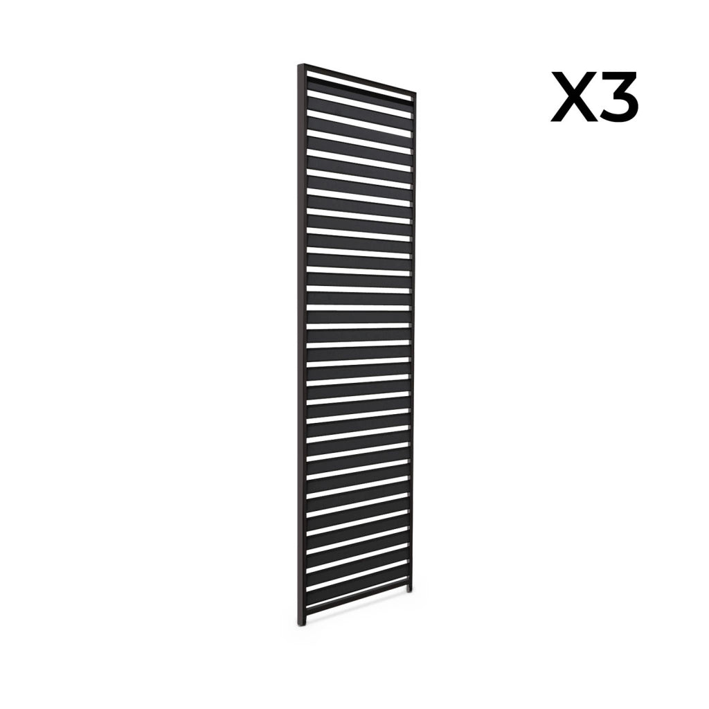 Set di 3 persiane 1m per pergola bioclimatica, antracite