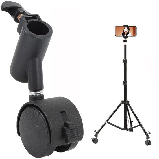Set di ruote di sostegno 360° rotanti - Set di 3 ruote di sostegno con ruote a rulli silenziose - Diametro di montaggio 16 mm - Installazione rapida - Ruote di sostegno
