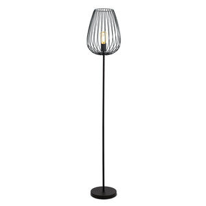 Piantana Vintage Newtown Acciaio Nero 1 Luce E27