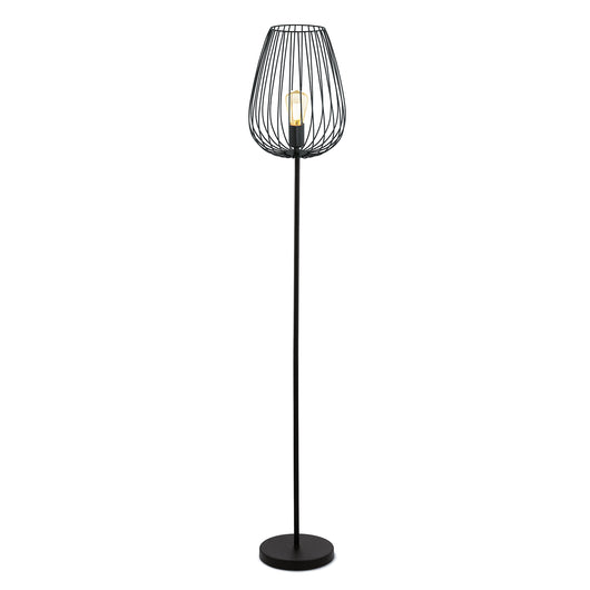 Piantana Vintage Newtown Acciaio Nero 1 Luce E27