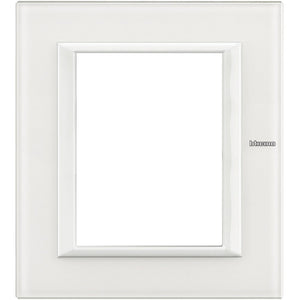 Bticino Axolute - Placca 3+3P Vetro Bianco HA4826VBB