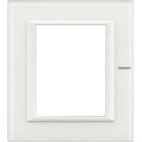 Bticino Axolute - Placca 3+3P Vetro Bianco HA4826VBB