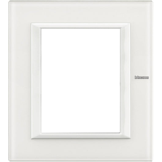 Bticino Axolute - Placca 3+3P Vetro Bianco HA4826VBB