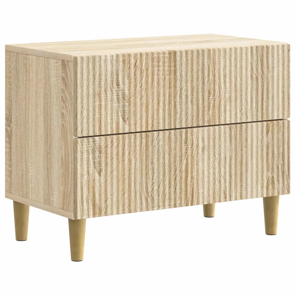 Comodino | Armadio da Notte | Mobiletto da notte con cassetto Rovere Sonoma 62 x 34,5 x 48 cm