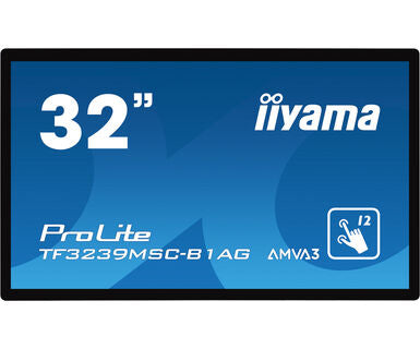 Iiyama prolite tf3239msc-b1ag monitor pc 80 cm (31.5") 1920 x 1080 pixel full hd led touch screen multi utente nero