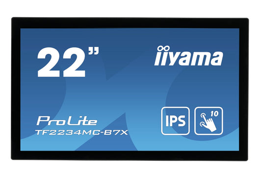 Iiyama prolite tf2234mc-b7x monitor pc 54,6 cm (21.5") 1920 x 1080 pixel full hd led touch screen multi utente nero