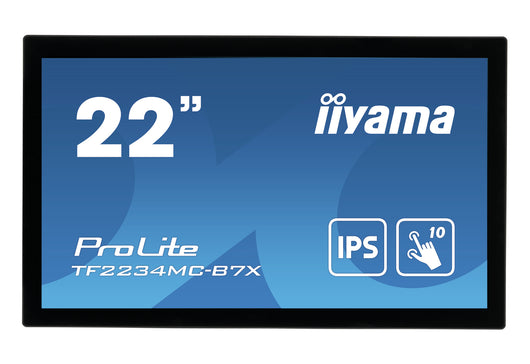 Iiyama prolite tf2234mc-b7x monitor pc 54,6 cm (21.5") 1920 x 1080 pixel full hd led touch screen multi utente nero