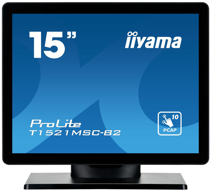 Iiyama prolite t1521msc-b2 monitor pc 38,1 cm (15") 1024 x 768 pixel xga led touch screen da tavolo nero