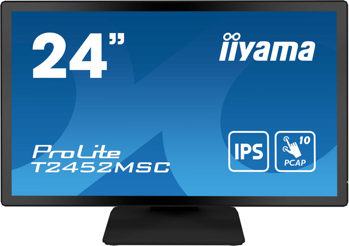 Iiyama prolite t2452msc-b1 monitor pc 60,5 cm (23.8") 1920 x 1080 pixel full hd lcd touch screen multi utente nero