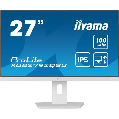 Iiyama prolite xub2792qsu-w6 monitor pc 68,6 cm (27") 2560 x 1440 pixel wide quad hd led bianco - 150315