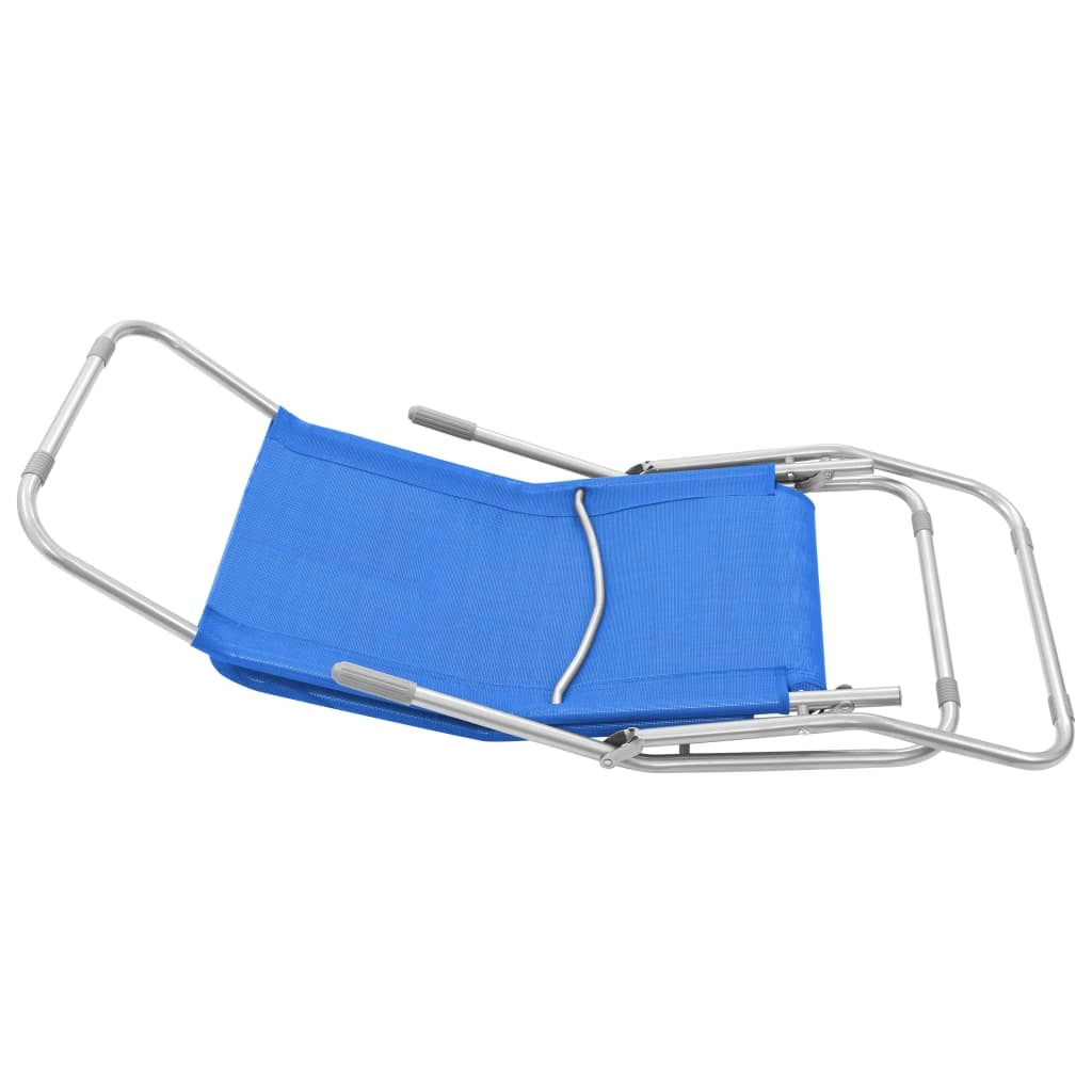 Set di due poltrone lounge pieghevoli blu 02_0011950