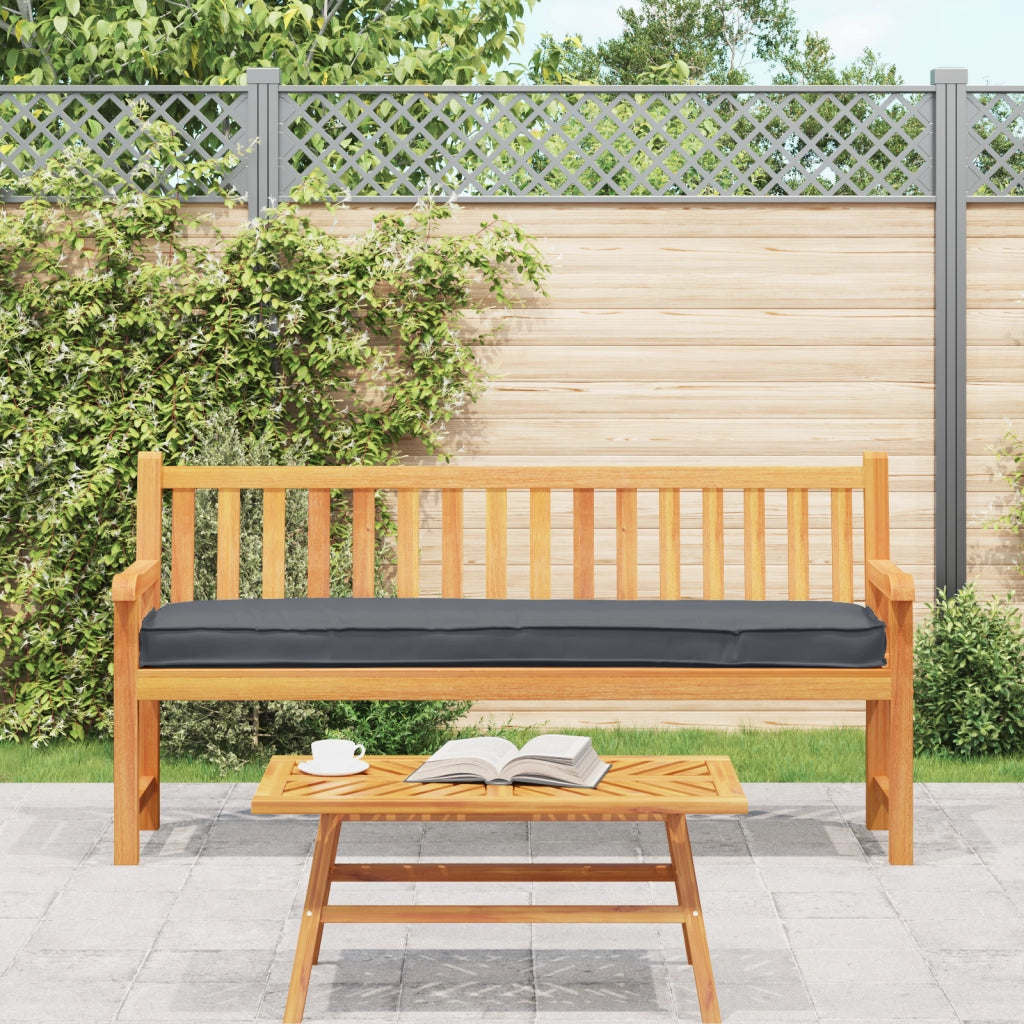 Cuscini per Panchina 2 pcs Antracite 180x40x8 cm Tessuto Oxford