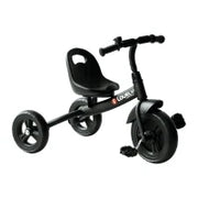 Triciclo per Bimbo con Campanello, Parafango, Ruota Speciale, Nero, 79x50.5x58cm